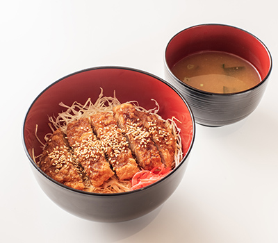 ソースかつ丼(味噌汁つき)